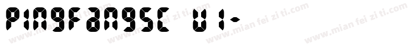 pingfangsc u1字体转换